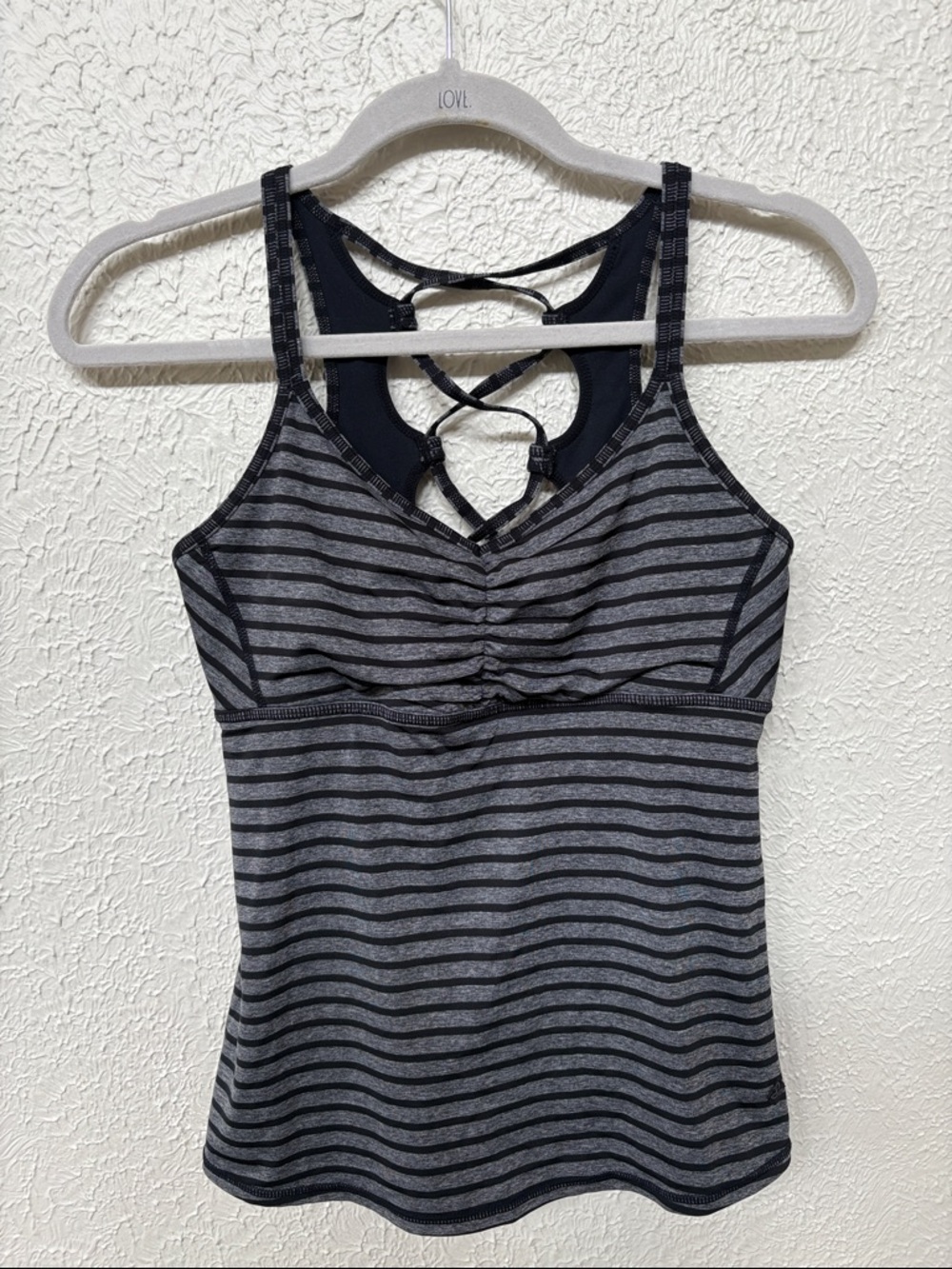 PRANA Athletic Tank Top with Criss Cross Back